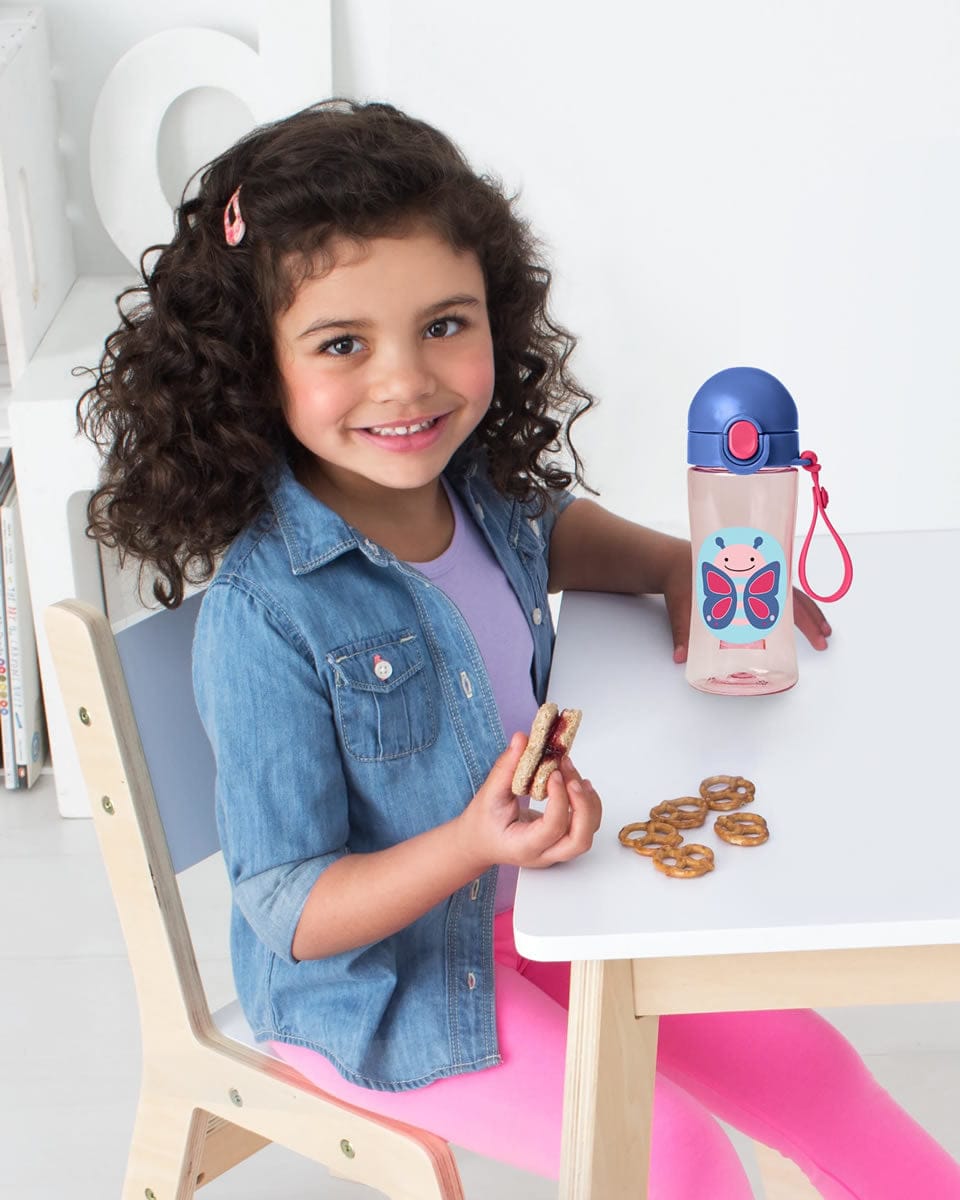 Skip Hop Zoo Lock-Top Sports Bottle - Butterfly