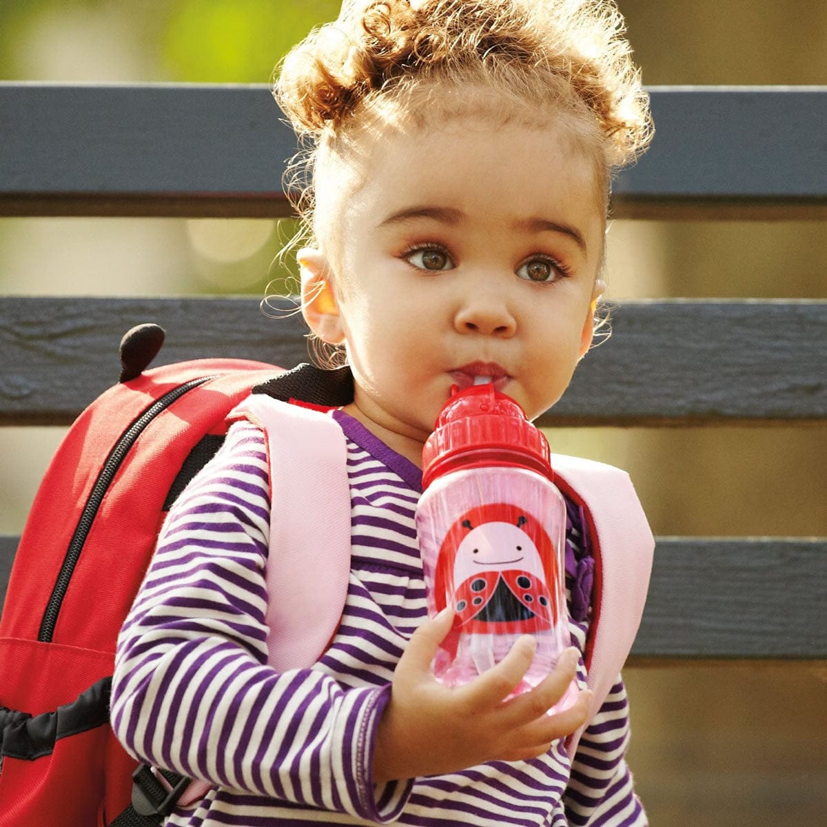 Skip Hop Zoo Straw Bottle - Ladybug