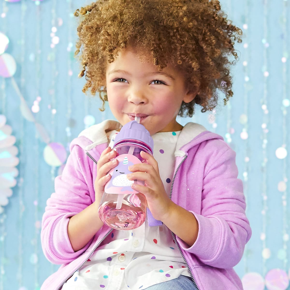 Skip Hop Zoo Straw Bottle - Narwhal