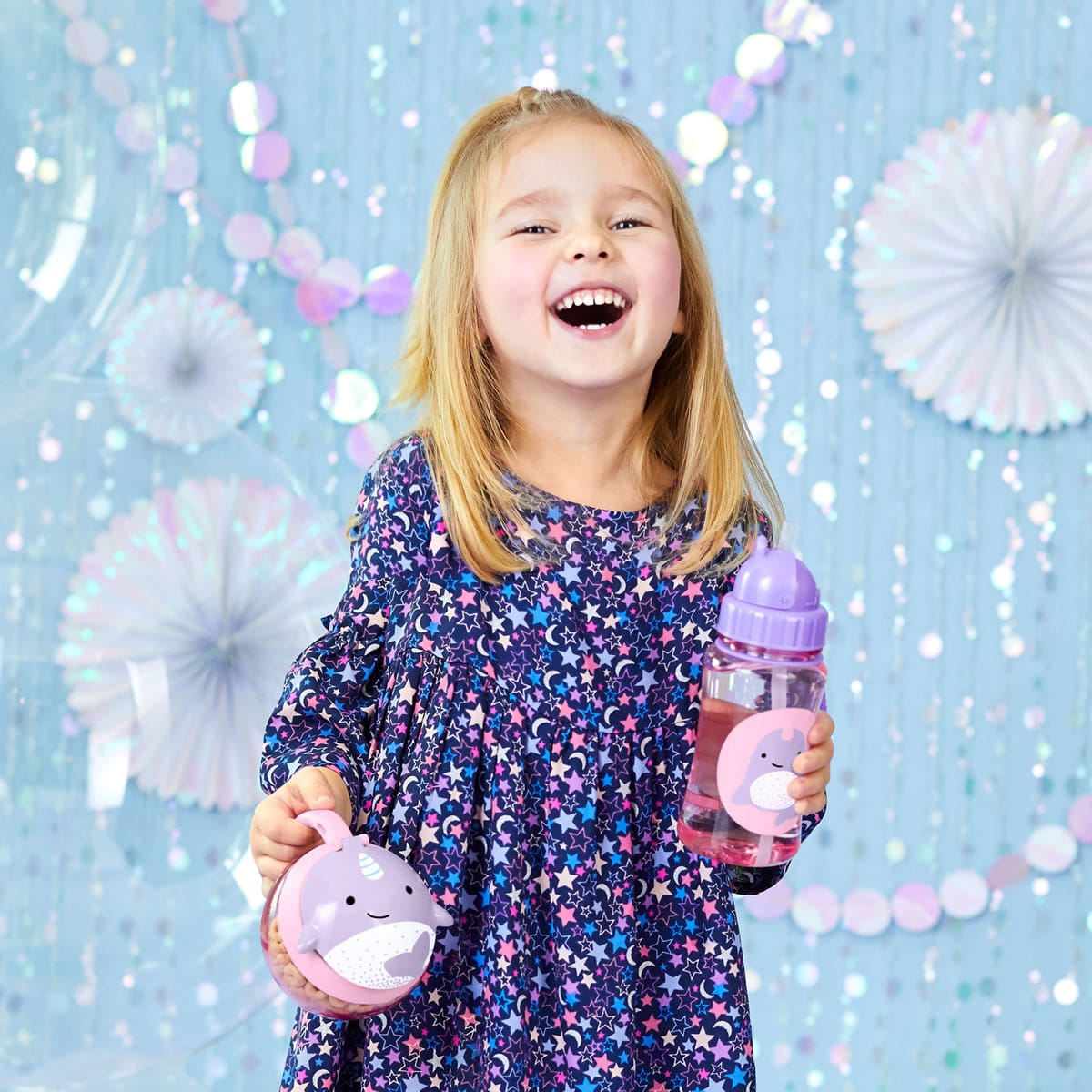 Skip Hop Zoo Straw Bottle - Narwhal