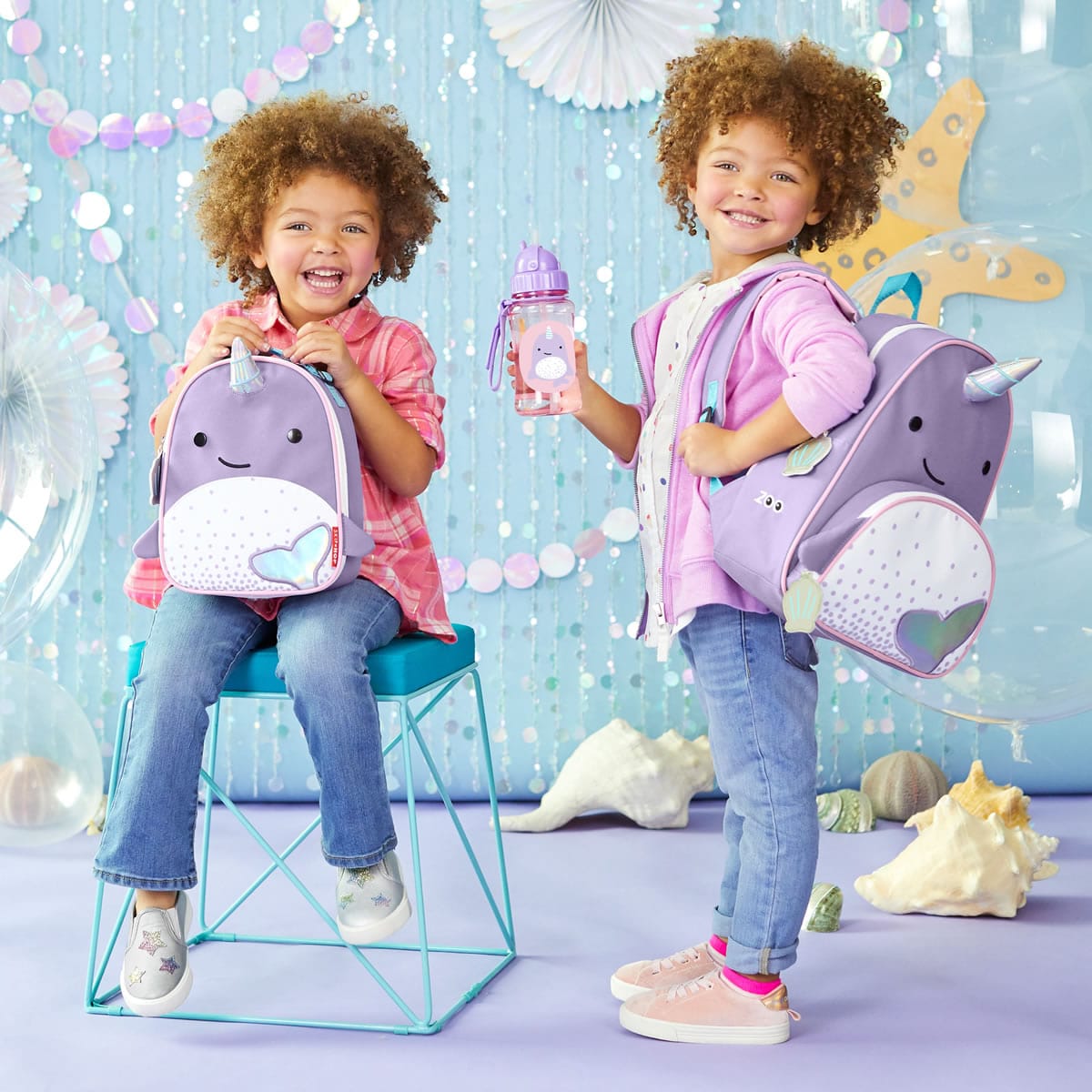 Skip Hop Zoo Straw Bottle - Narwhal