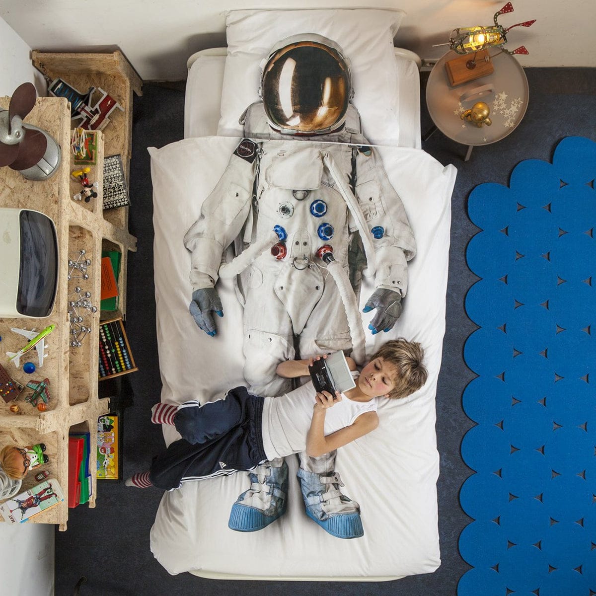 Snurk Duvet Cover Set, Twin - Astronaut - SNURK-ASTRONAUT