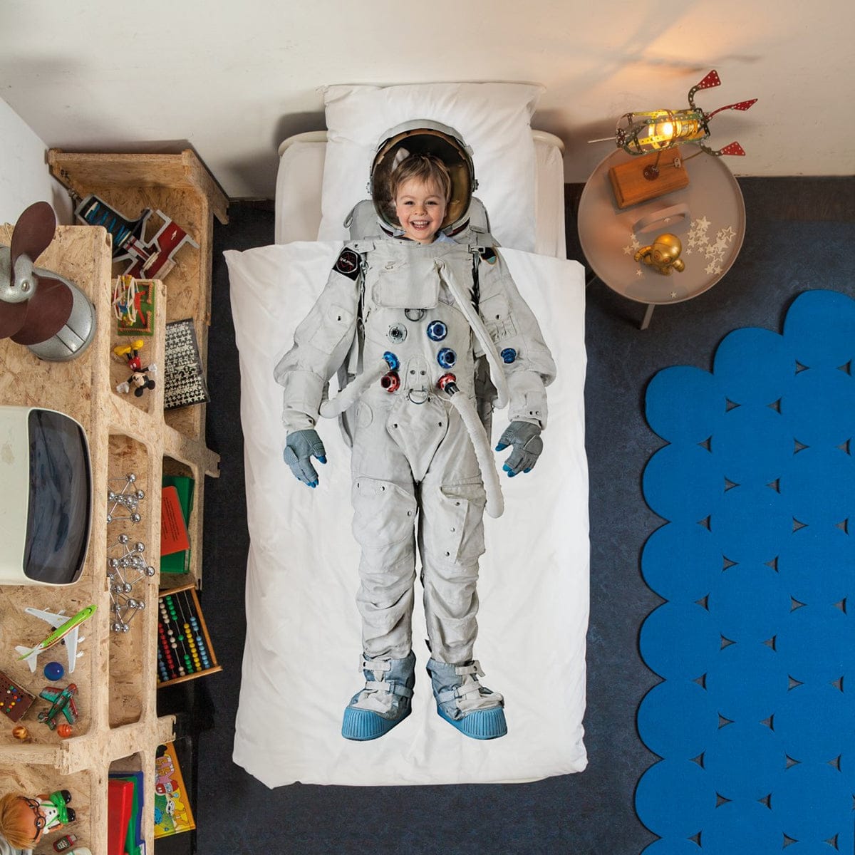 Snurk Duvet Cover Set, Twin - Astronaut - SNURK-ASTRONAUT