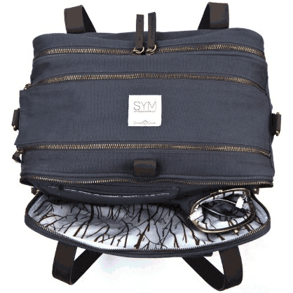 SoYoung Charlie Diaper Bag in Slate (Blue/Grey)