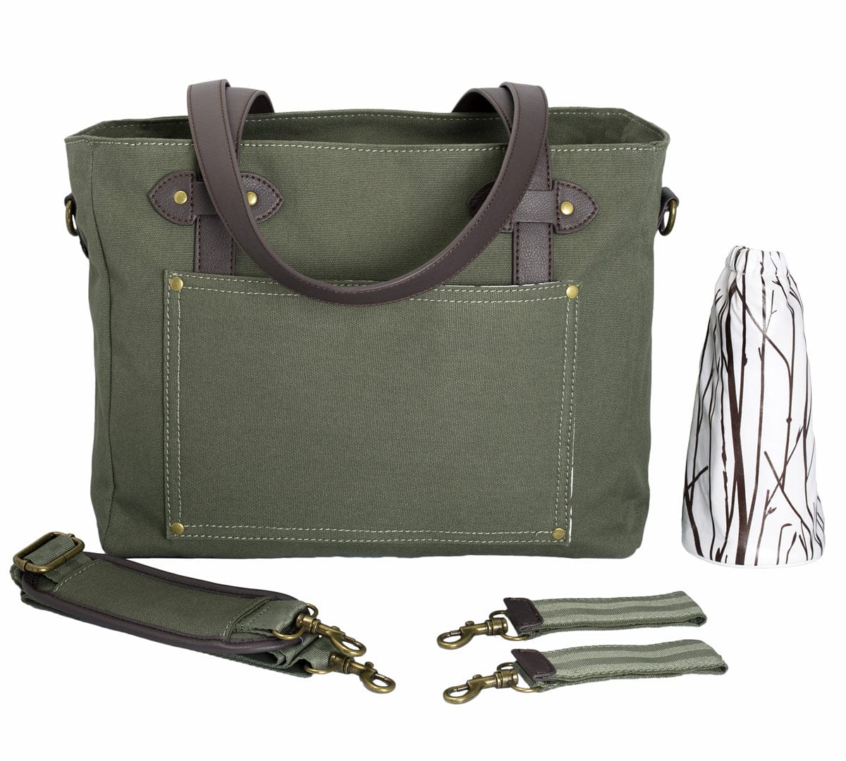 SoYoung Emerson Tote Diaper Bag - Khaki - EME-KHA