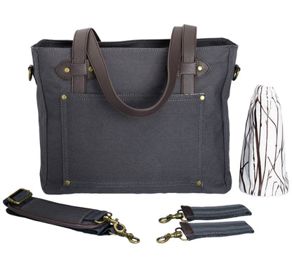 SoYoung Emerson Tote Diaper Bag - Slate - EME-SLA