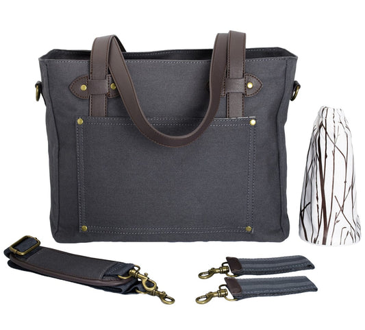 SoYoung Emerson Tote Diaper Bag - Slate - EME-SLA