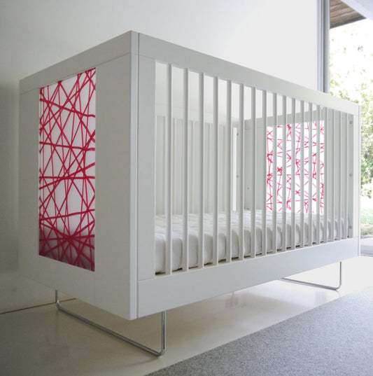 Spot On Square Alto Crib - Red Strands - AC14001-RD