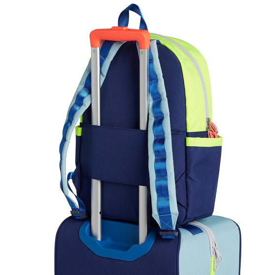 State Bags Kane Kids Travel Backpack - Navy/Neon - X2261484487