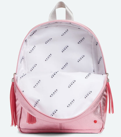 State Bags Mini Kane Kid Backpack - Pink Metallic