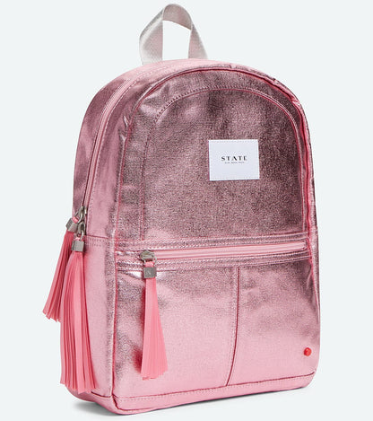 State Bags Mini Kane Kid Backpack - Pink Metallic