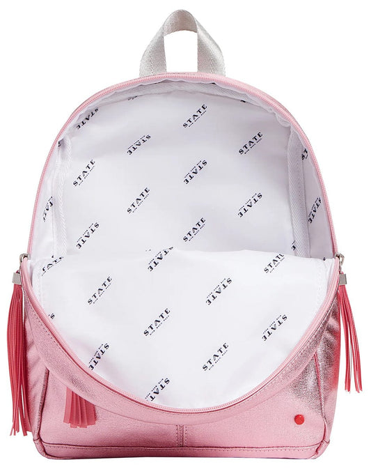 State Bags Mini Kane Kids Travel Backpack - Pink / Silver - X2264485684
