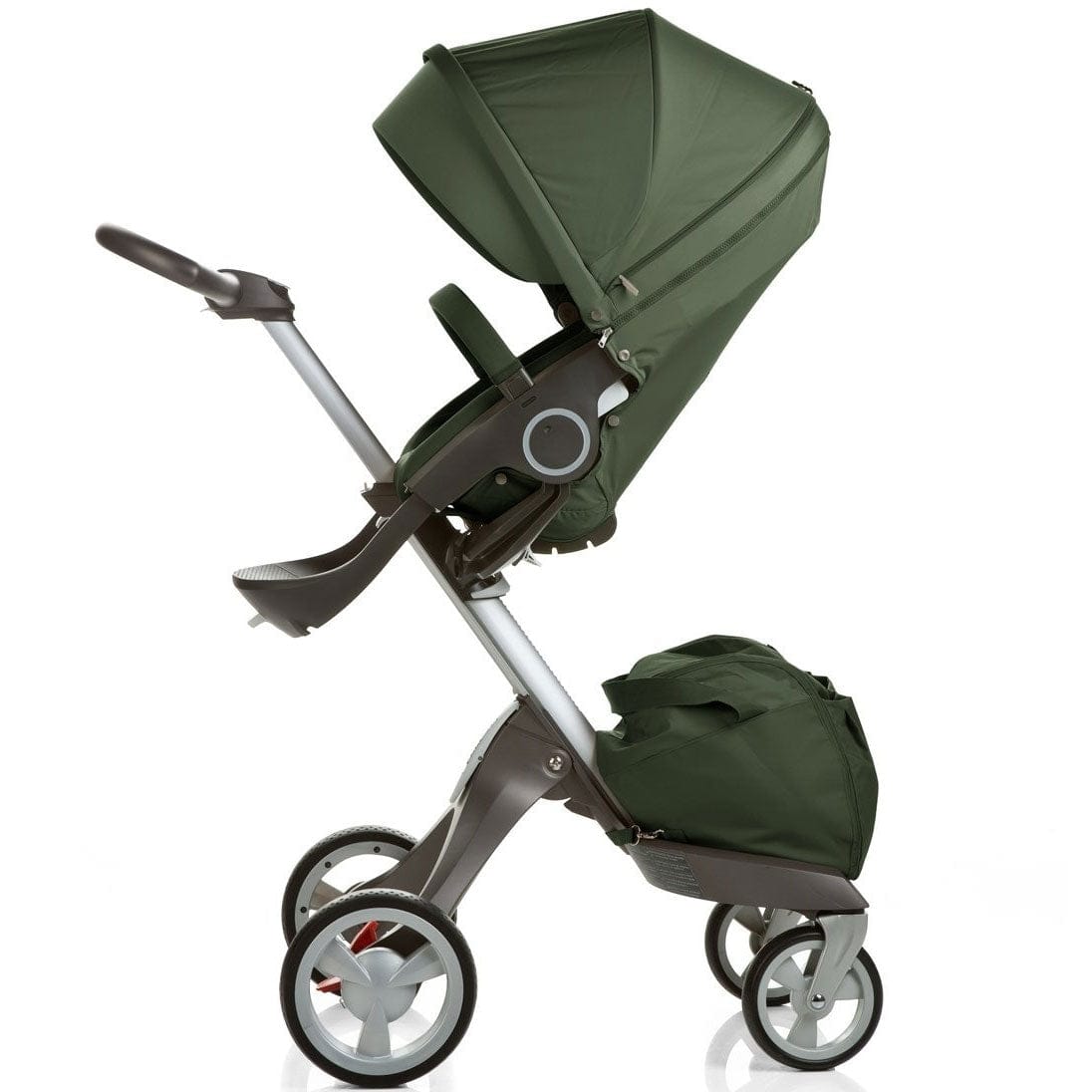 Stokke 2010 XPLORY Basic Stroller in Green with FREE Carry Cot - 180206