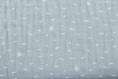 Stokke Blanket Organic Muslin - Blue Slate Sea