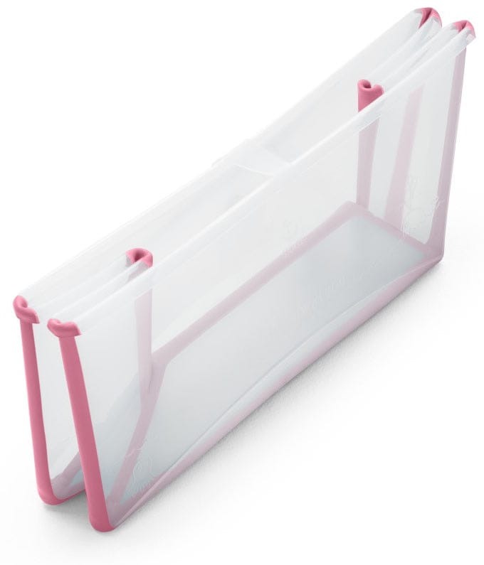 Stokke Flexi Bath Heat Sensitive Tub + Newborn Support - Transparent Pink