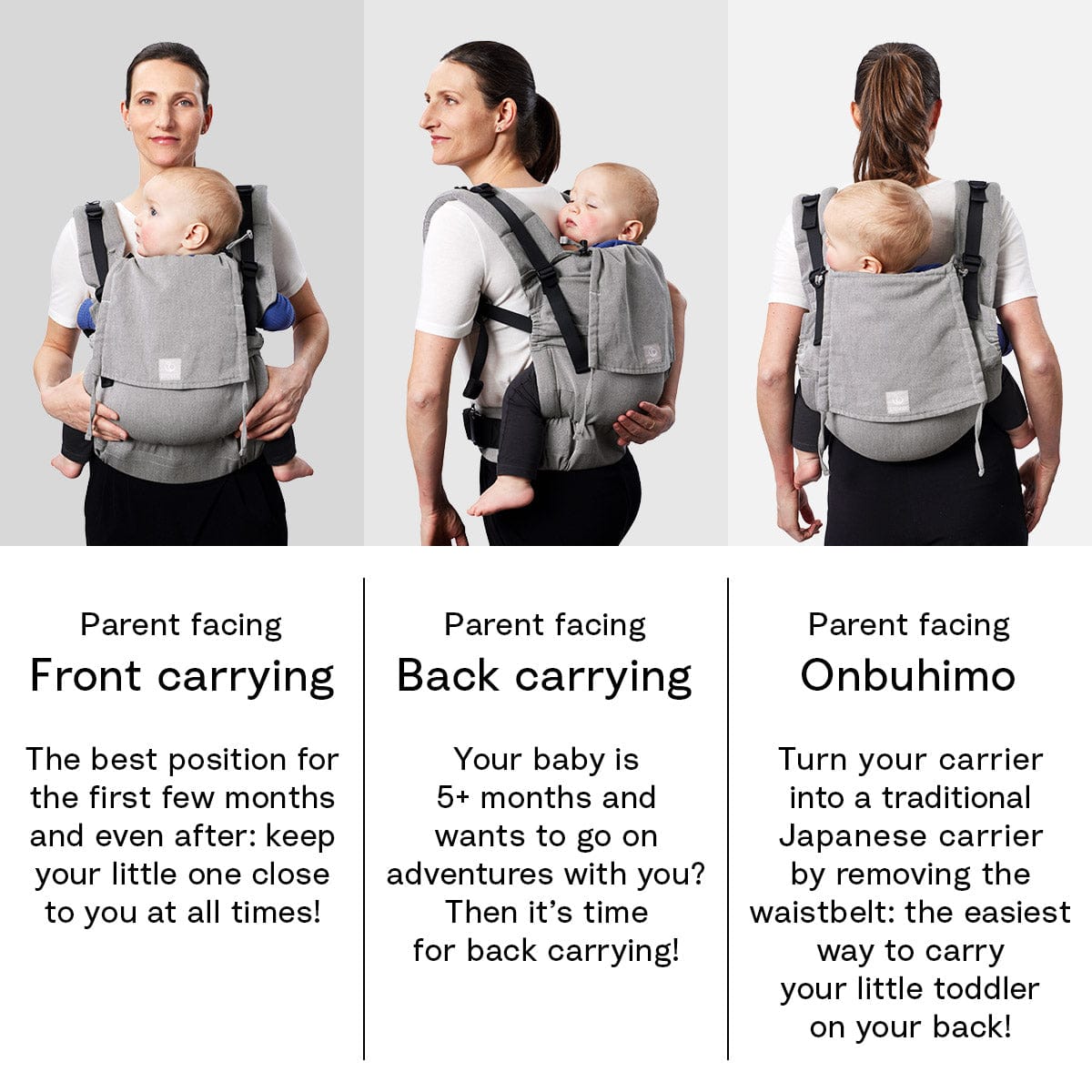 Stokke 2022 Limas Baby Carriers Flex - Grey Melange - 587606