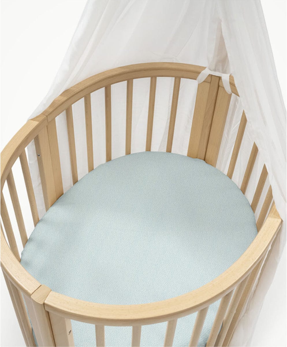 Stokke 2023 Sleepi Mini Fitted Sheet - Dots Sage