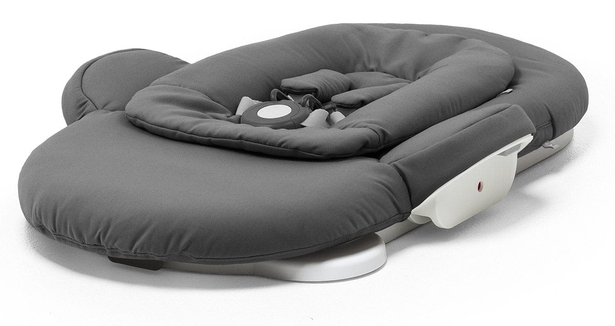 Stokke Steps Bouncer - Herringbone Grey / White Chassis