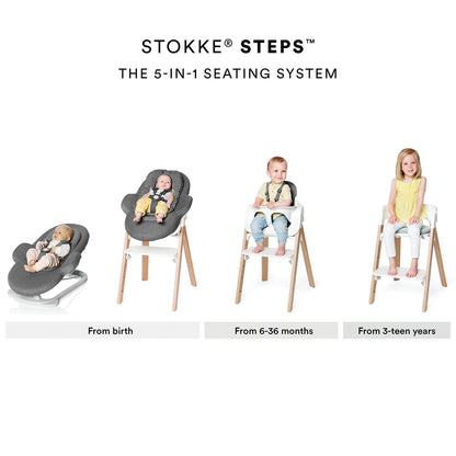 Stokke Steps Bouncer - White Deep Grey