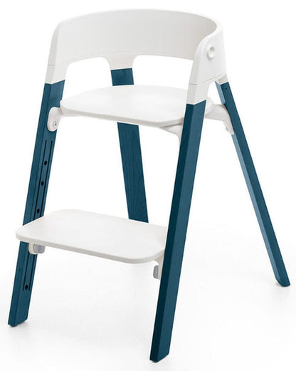 Stokke Steps Chair - White/Midnight Blue