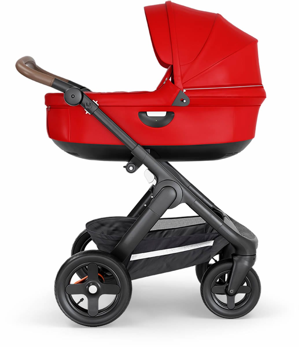 Stokke Trailz All-Terrain Stroller & Carrycot - Black/Red