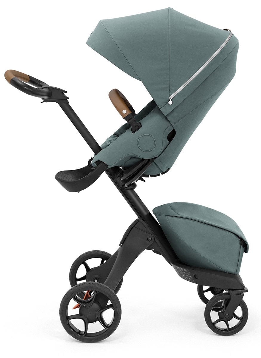 Stokke Xplory X Stroller + Stokke Pipa Travel System Bundle - Cool Teal / Black - 571608-519203