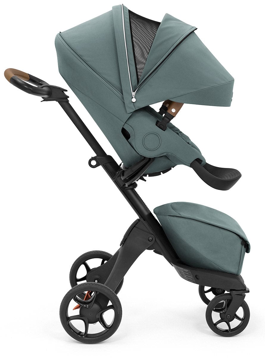 Stokke Xplory X Stroller + Stokke Pipa Travel System Bundle - Cool Teal / Black - 571608-519203