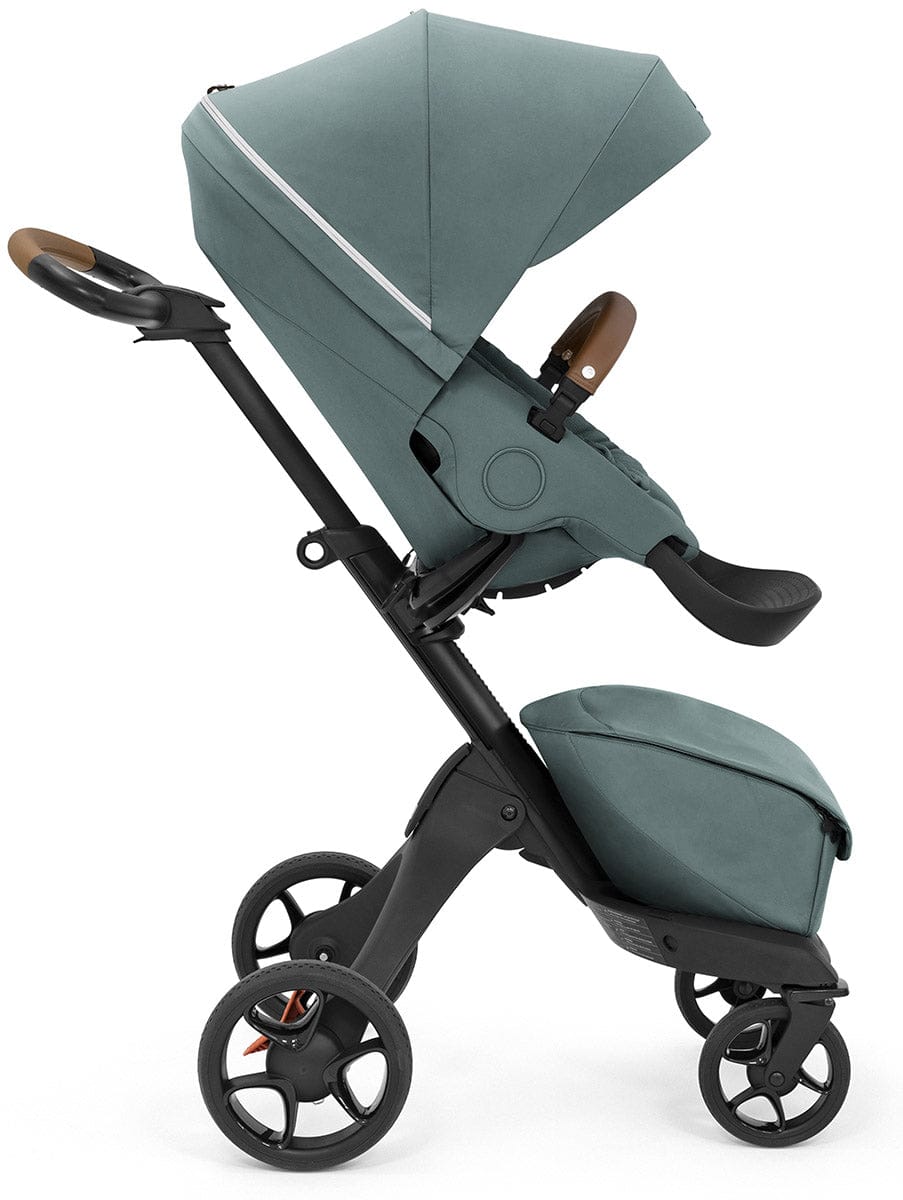 Stokke Xplory X Stroller + Stokke Pipa Travel System Bundle - Cool Teal / Black - 571608-519203