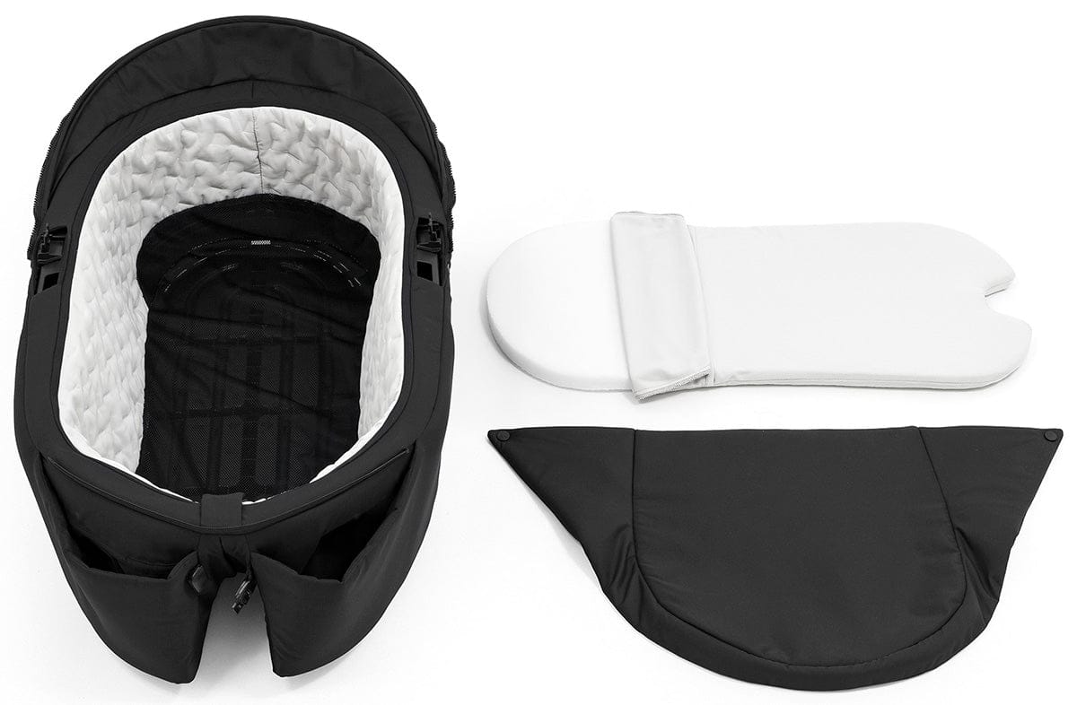 Stokke Xplory X Stroller + Carry Cot Bundle - Rich Black