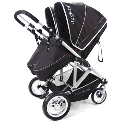 Stroll Air My Duo Stroller in Black - SM54432B