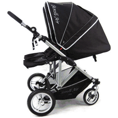 Stroll Air My Duo Stroller in Black - SM54432B