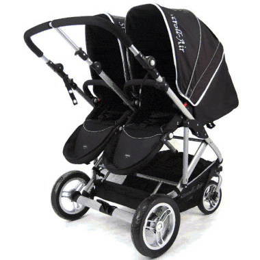 Stroll Air My Duo Stroller in Black - SM54432B