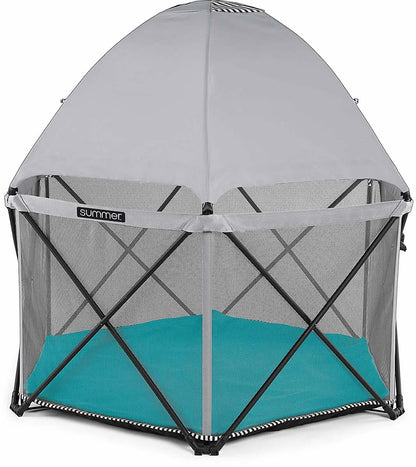 Summer Infant Pop ?N Play SE Hex Playard - Aqua Sugar - 25344