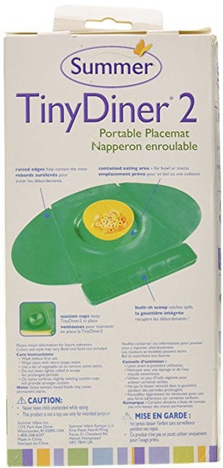 Summer Infant Tiny Diner 2 Placemat - Green