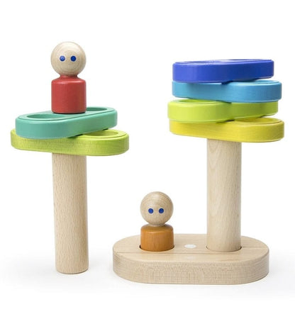 Tegu Magnetic Floating Stacker - Rainbow