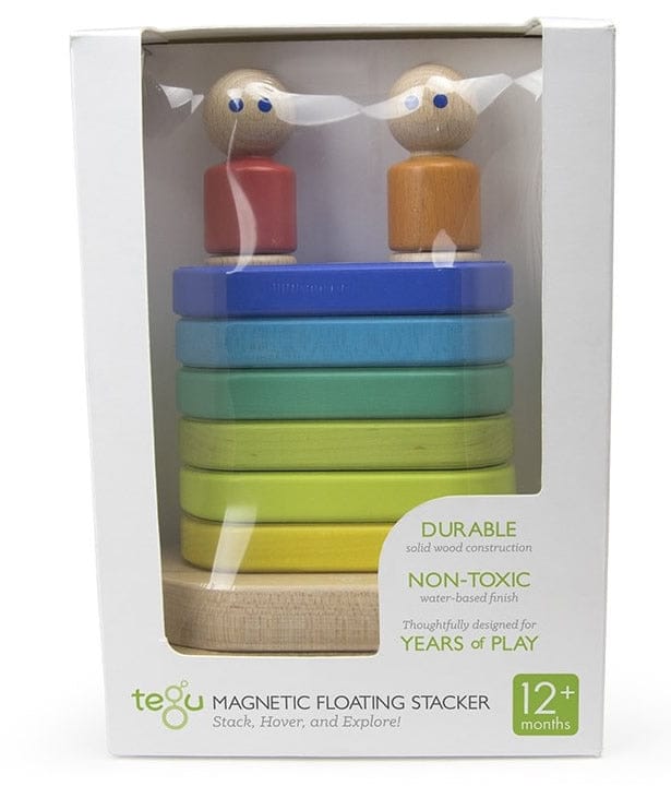 Tegu Magnetic Floating Stacker - Rainbow