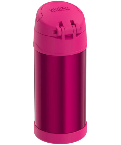 Thermos FUNtainer Vacuum Insulated Stainless Steel Straw Water Bottle 12oz - Pink - F4019PK6