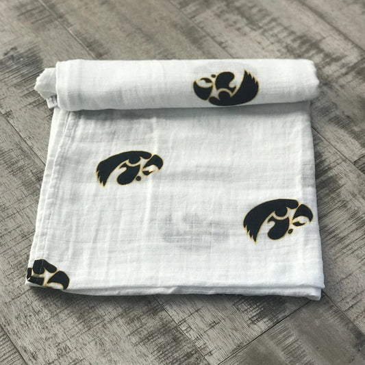 Three Little Anchors College Swaddle Blanket - Iowa Hawkeyes - TLAIA100