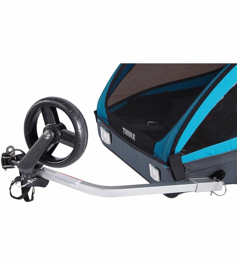Thule Coaster XT Bicycle Trailer + Rain Cover Bundle - Blue