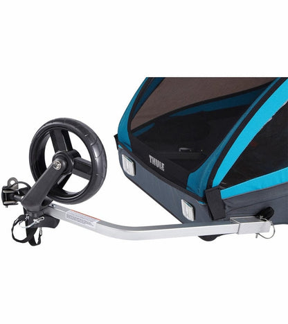 Thule Coaster XT Bicycle Trailer + Rain Cover Bundle - Blue