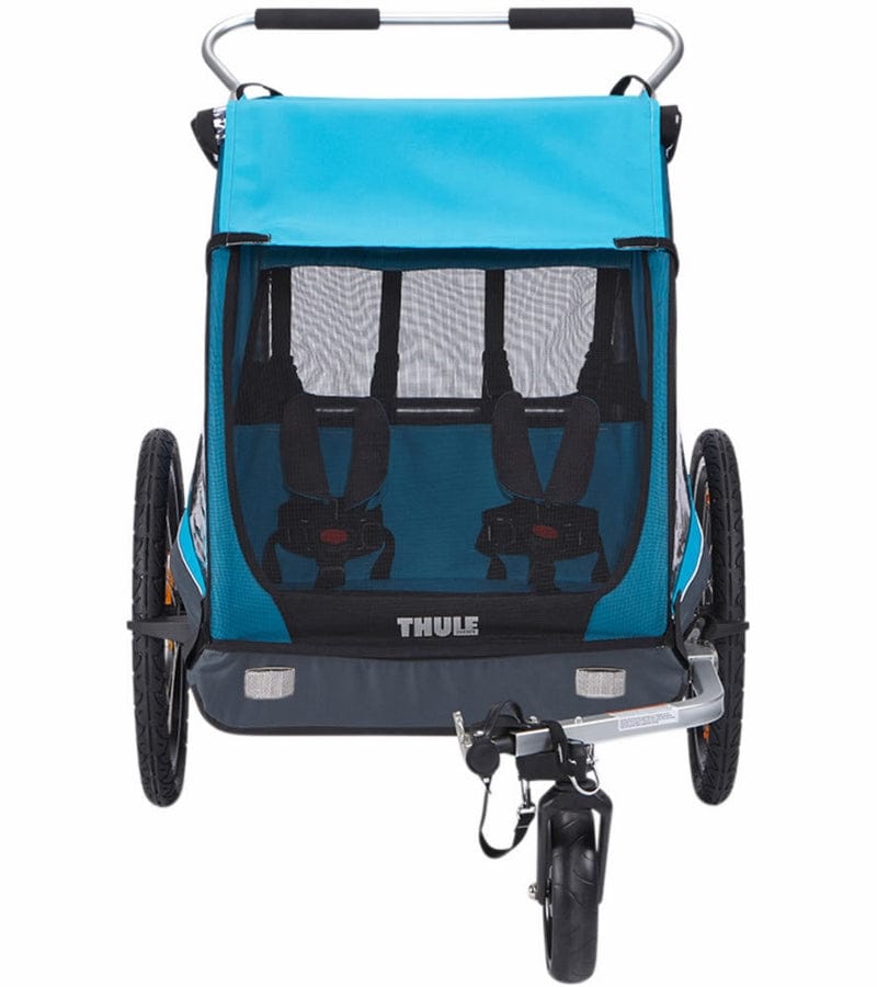 Thule Coaster XT Bicycle Trailer + Rain Cover Bundle - Blue