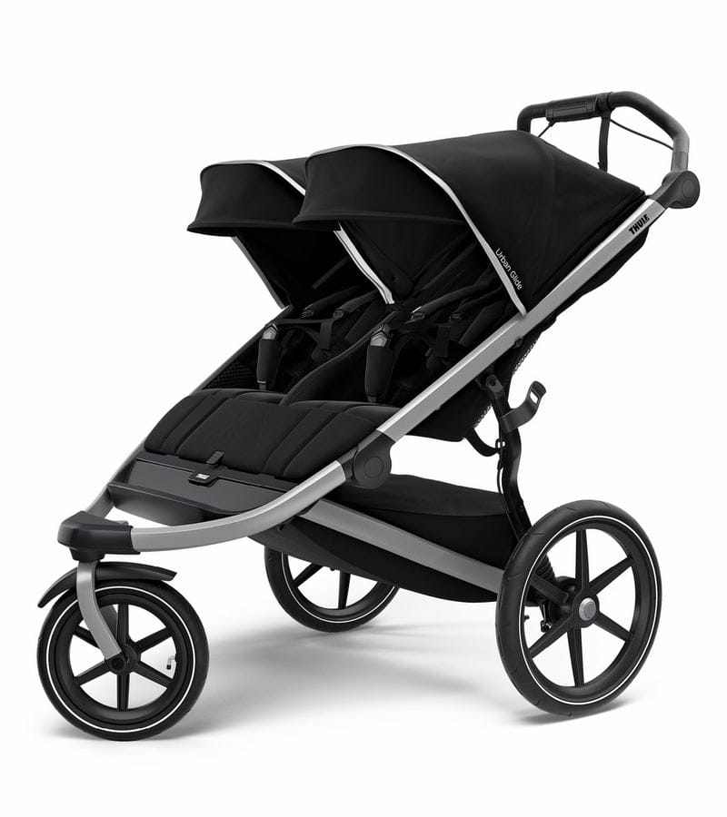 Thule Urban Glide 2 Double Jogging Stroller + Essentials Bundle - Jet Black