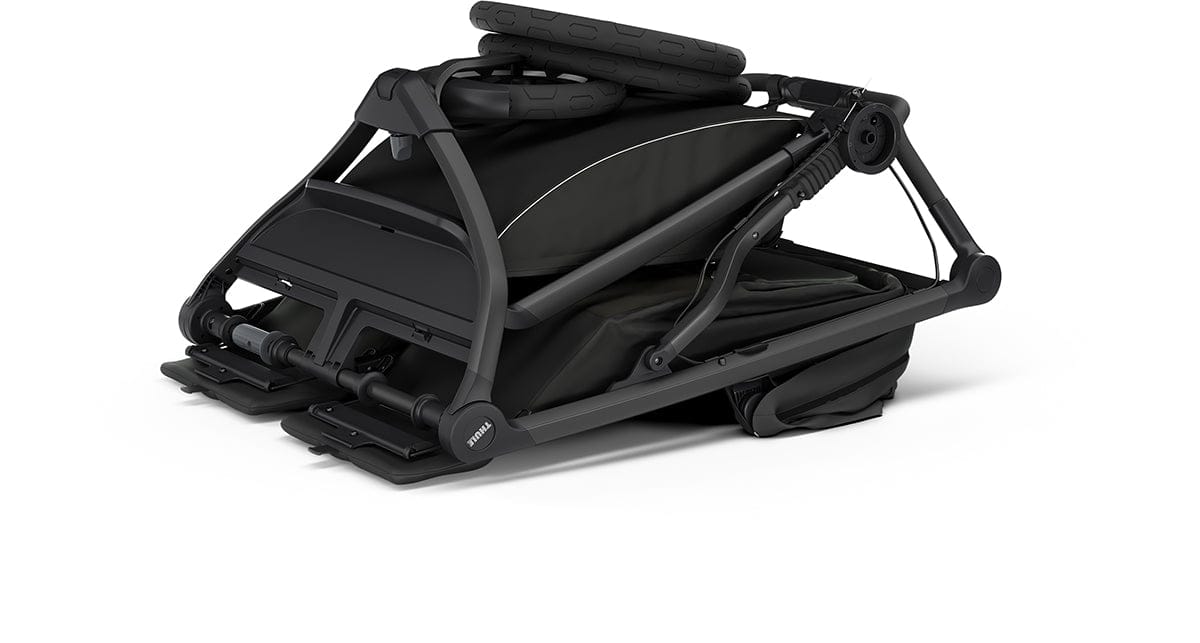 Thule Urban Glide 3 Double Jogging Stroller with NON-Magnetic Buckle - Black - 10101978-B