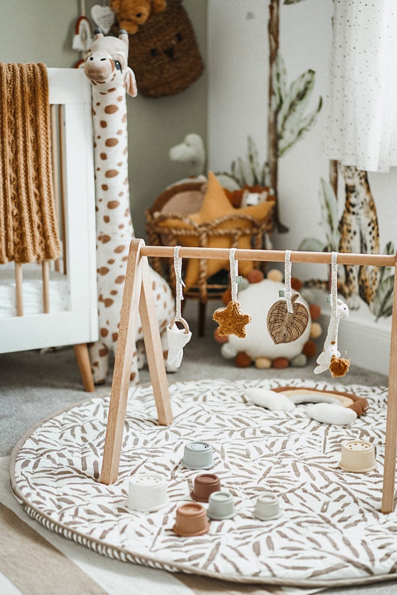 Toddlekind Quilted Cotton Reversible Playmat - Tan - 4260620339096