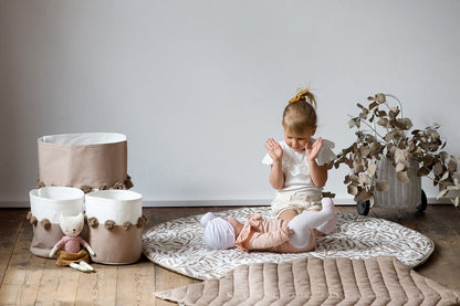 Toddlekind Quilted Cotton Reversible Playmat - Tan - 4260620339096