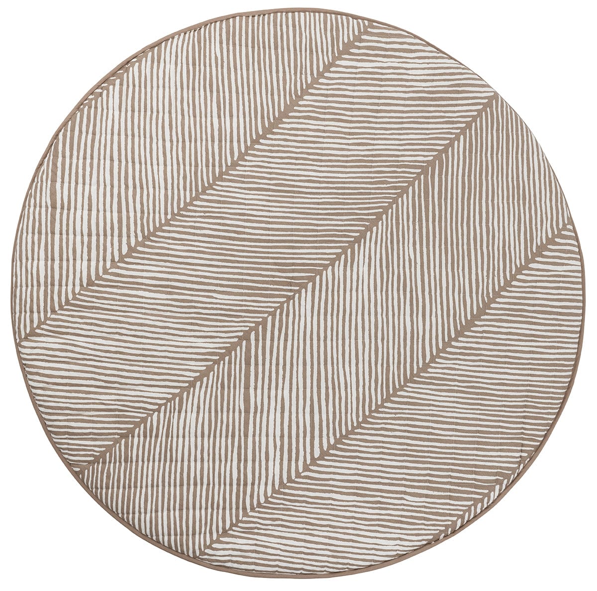 Toddlekind Quilted Cotton Reversible Playmat - Tan - 4260620339096