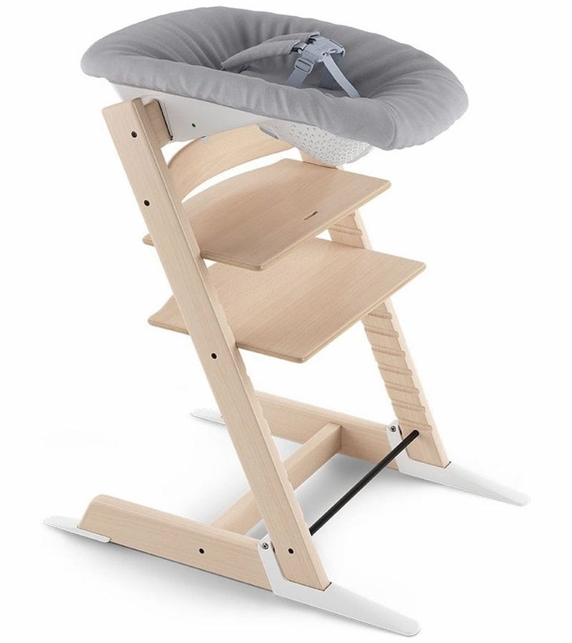 Tripp Trapp Chair + Newborn Set Bundle - Walnut Brown