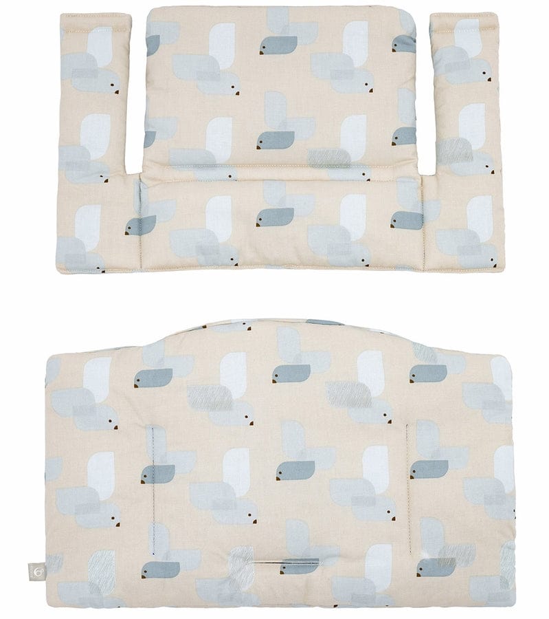 Tripp Trapp Complete High Chair Bundle - Hazy Grey / Birds Blue