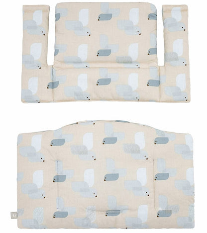 Tripp Trapp Complete High Chair Bundle - Hazy Grey / Birds Blue