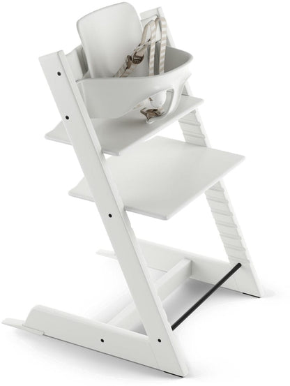 Tripp Trapp Complete High Chair Bundle - White / Birds Blue